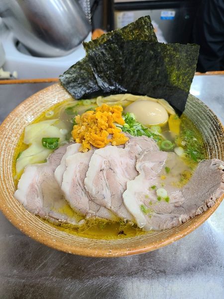 「上海蟹塩ラーメン」@覆麺 智の写真