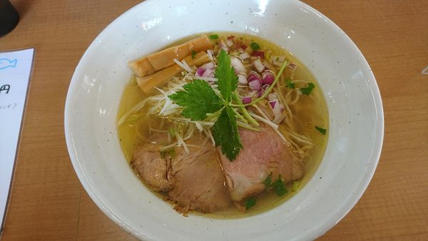 「淡麗汐蕎麦800円+ランチBセット450円」@麺処 花火の写真