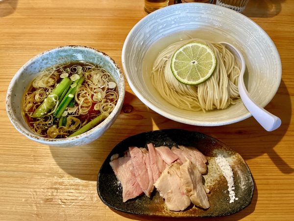 「アサヒスーパードライ 中瓶 → 特製らぁ麺（醤油）つけ麺変更」@麺屋 さくら井の写真