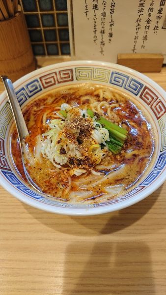 「令3・11・19担々麺+温玉ごはん(850円+150円)」@ほっこり中華そば もつけの写真