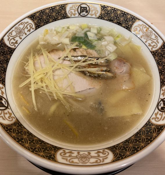 「すごい煮干ラーメン塩(ハーフ)　６９０円」@すごい煮干ラーメン野毛 すし 釣りきんの写真