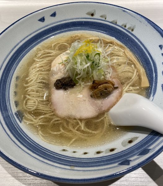 「【限定】鴨×鷄×浅利煮干 トリュフ香る 塩らーめん１２００円」@淡麗拉麺 己巳の写真