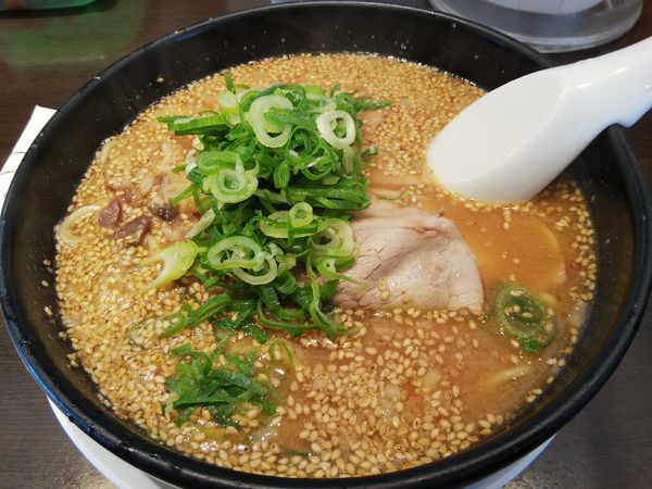 「味噌ラーメン　：太麺」@来来亭 塩尻店の写真