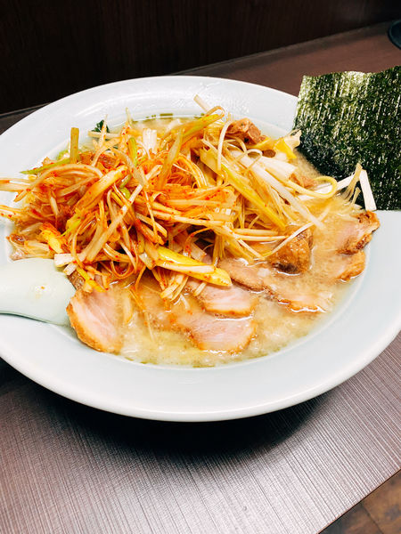 「ネギチャーシューネギマシ」@ラーメンショップ椿 ひたちなか店の写真