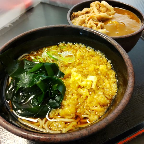 「豚丼セット（￥650）＋カレールー（クーポン）」@ゆで太郎 大森南店の写真