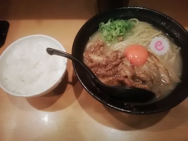 「塩豚骨肉玉そば(並)(900円)」@肉玉蕎麦 おとど 北松戸総本山の写真