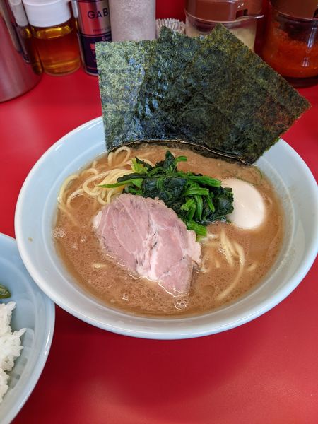 「らーめん 並」@横浜ラーメン 武蔵家 大宮店の写真