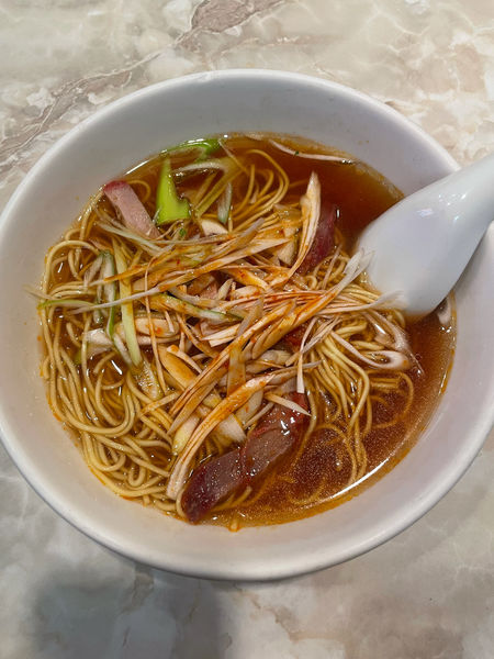 「ネギチャーシューそば(935円)セット」@龍興飯店の写真