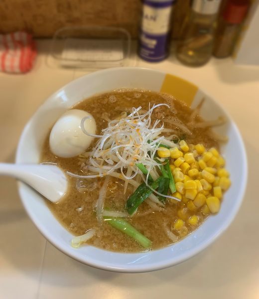 「みそらー麺（￥950）＋味玉（￥100）」@塩生姜らー麺専門店 MANNISH 浅草店の写真