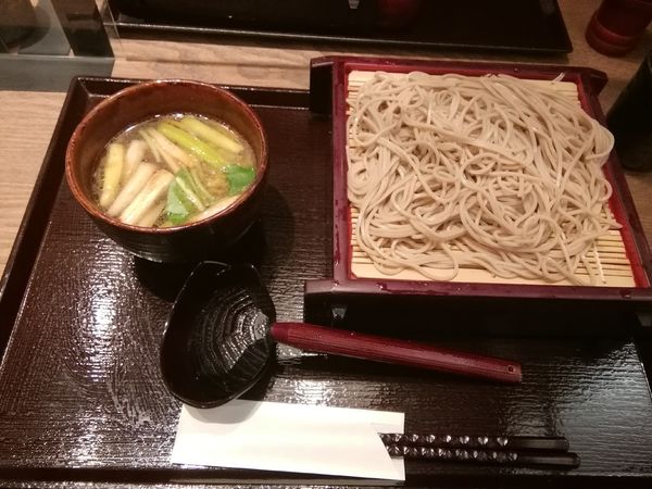 「鴨葱のつけ汁そば（1380円）」@越後 叶家 テラスモール松戸店の写真