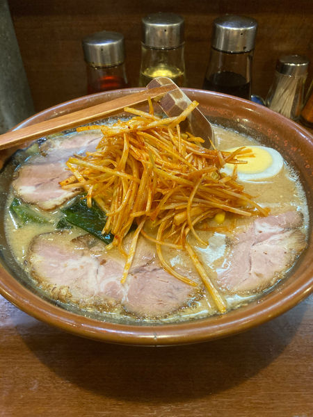 「すり鉢辛口ネギチャーシュー麺味噌　サービス大盛り」@すりばちらーめん 大鉢亭の写真