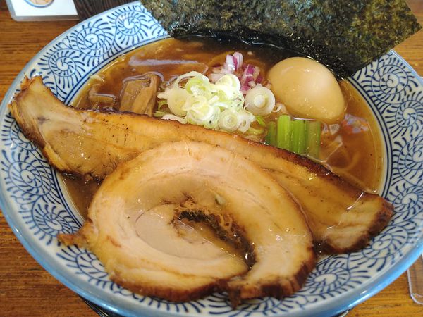 「特製　飛魚出汁中華そば(¥980)＋ライス(¥120)」@中華そば専門店 ほおじろの写真