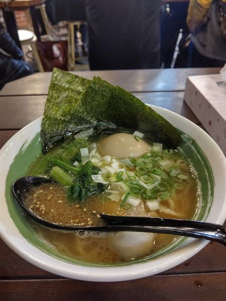 「ラーメン並+味玉」@横浜家系らーめん 笑の家 鶴屋町店の写真