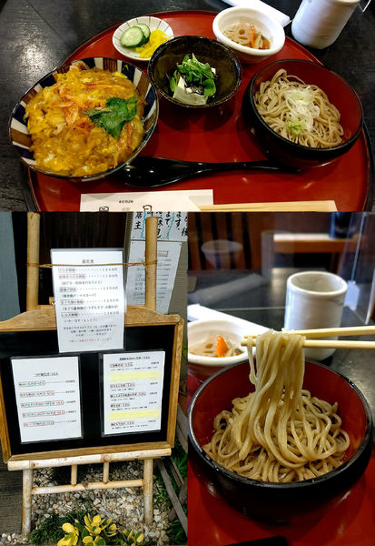 「昼定食『桜海老の天玉御飯(¥1100)』を冷たい蕎麦で…」@星月の写真