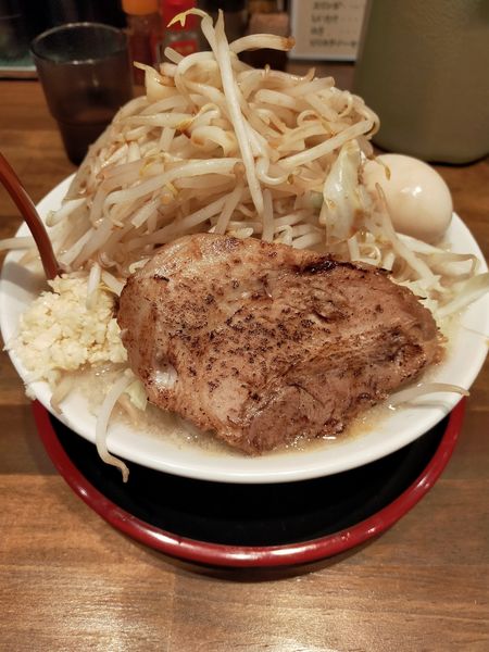 「龍丸ラーメン塩　野菜麺大盛り　味濃い目」@麺屋 龍丸の写真