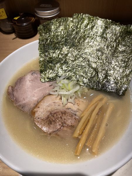 「とんしお、海苔、半ライス」@麺屋 辰巳の写真