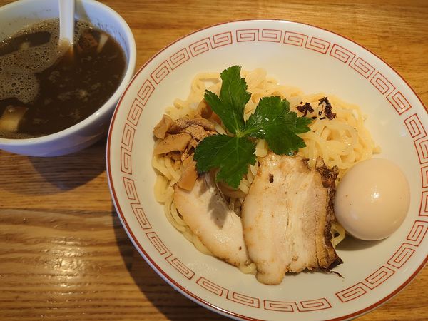 「煮干しつけそば+味玉(1000円)」@煮干し中華そば三四郎の写真