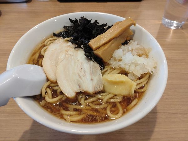 「燕三条ラーメン大盛　生姜　脂小」@ラーメン酒場 天狗の写真