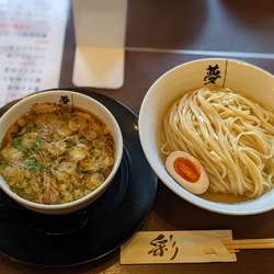 限定秋刀魚水の濃口醤油つけ麺