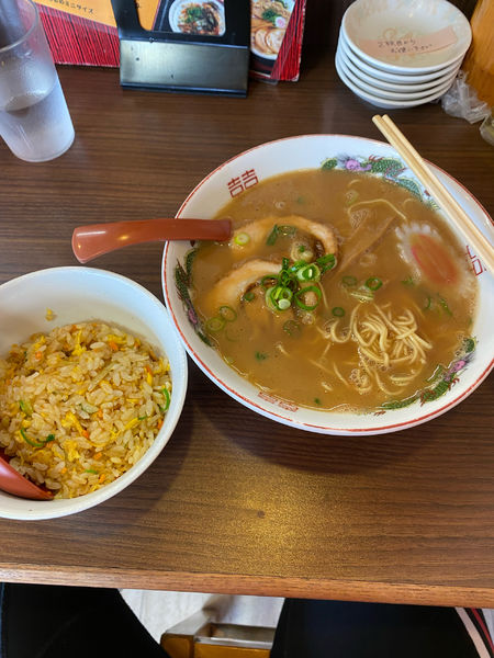 「中華ラーメン焼き飯ミニセット」@チャンピオン 橋本店の写真