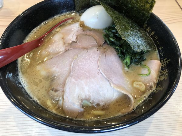 「チャーシューメン味玉&ライス」@極濃家系ラーメン 歩輝勇 センター北店の写真