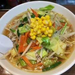 平打ち縮れ麺とスープが最高に美味い野菜ラーメン７３０円