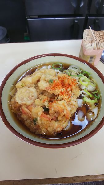 「天ぷらきしめん」@きそば鈴一の写真