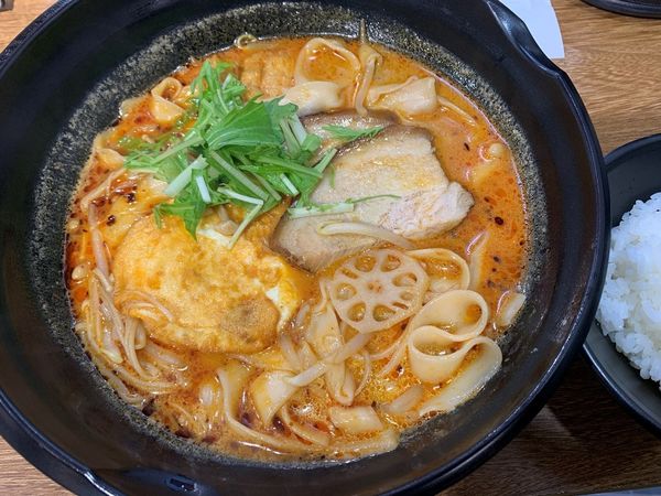 「麻辣刀削麺セット」@楊國福 麻辣烫 上野店の写真