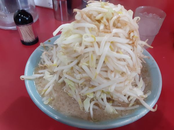 「ラーメン普通盛り野菜増し」@ラーメン大 名古屋店の写真