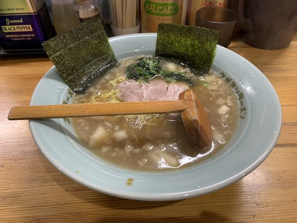 「モーニングサービスラーメン（420円）」@ラーメンショップ 椿 上彦川戸店の写真