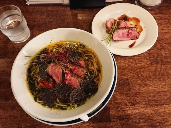 「【OTB第2弾限定】フランス・シャラン鴨らーめん、など」@海老丸らーめんの写真