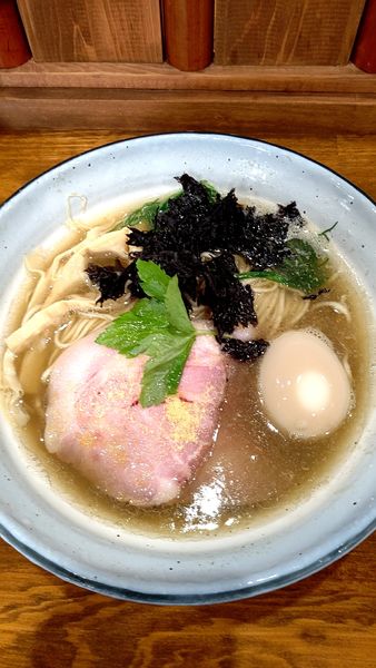 「味玉濃厚煮干しらーめん　850円」@らぁめん食堂 亀の遠吠えの写真