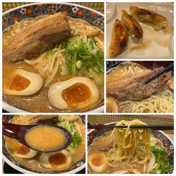 「旨とろ角煮味噌らーめん オープン特別価格550円サービス餃子」@五穀みそらーめん 味噌屋蔵之介 所沢けやき台店の写真