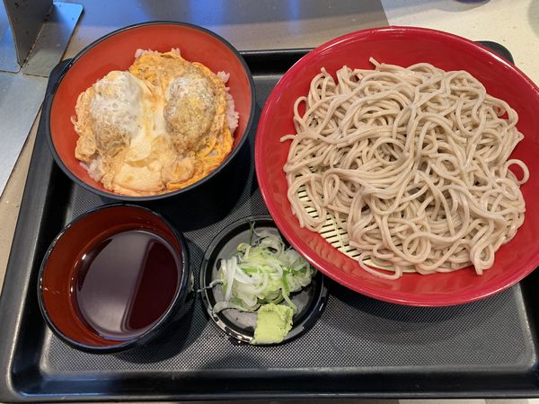 「ミニカキフライとじ丼セット 500円」@名代 富士そば 秋津店の写真