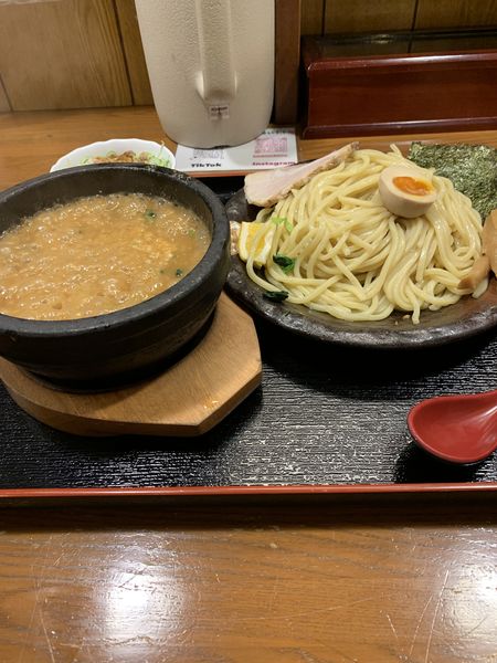 「伊勢海老つけ麺+ミニカツオめし」@真心堂の写真