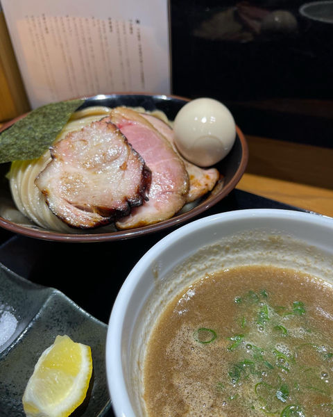 「チャーシューつけ蕎麦 1300円＋味玉 100円」@中華蕎麦 ひら井の写真