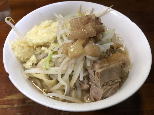 「ミニラーメンニンニクアブラ」@蓮爾 新町一丁目店の写真