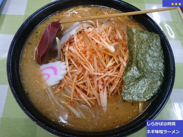「ネギ味噌ラーメン」@サッポロラーメンしらかば 阿見店の写真