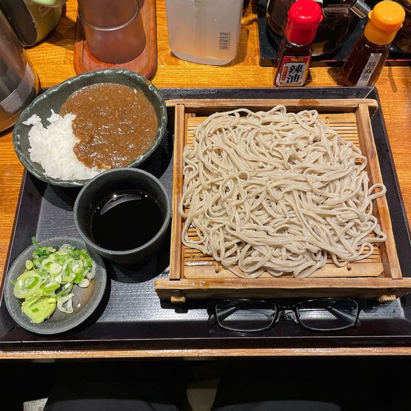 「和風カレーセット 冷」@蕎麦 冷麦 嵯峨谷 秋葉原店の写真