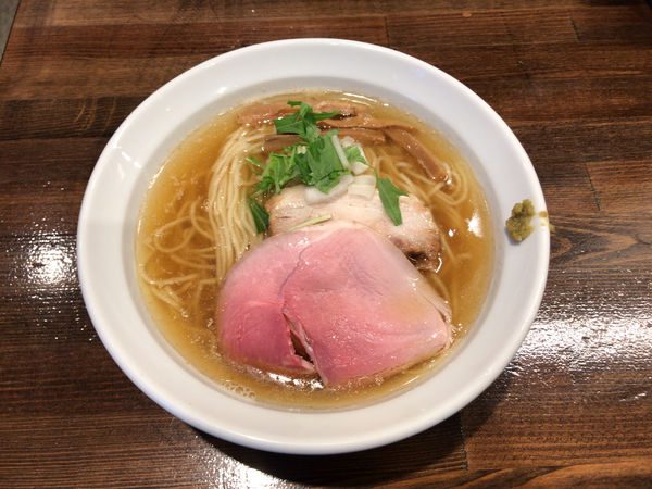 「白しょうゆ（800円）」@麺や一芯の写真