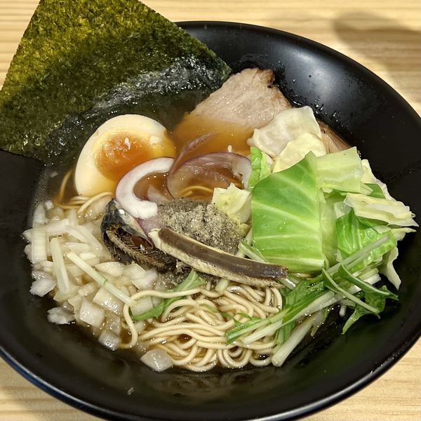 「あっさり煮干しそば」@濃厚煮干しそば つけ麺 必の写真