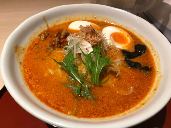 「海老坦々麺(味玉)(辛さ1)」@えびそば えび助の写真