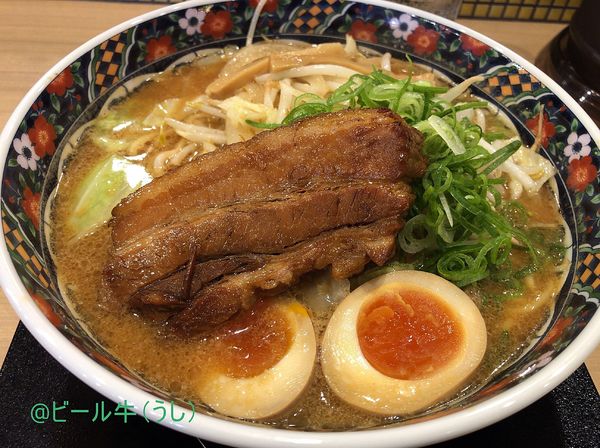 「旨とろ角煮味噌らーめん(550円　開店サービス価格)」@五穀みそらーめん 味噌屋蔵之介 所沢けやき台店の写真