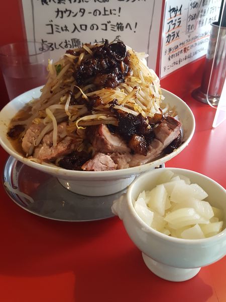「大ラーメン　タマネギ」@ラーメン豚島 溝の口店の写真