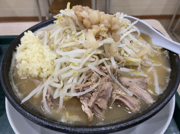 「ど乳化ラーメン　大盛り」@ラーメン 中毒 東向島店の写真