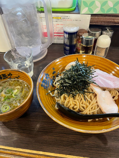 「味玉つけめん大盛＋肉飯」@麺や でこの写真