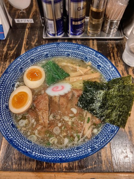 「パーコ麺 塩 +味玉子」@くじら軒 横浜本店の写真