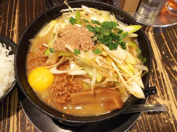 「【限定】台湾ねぎみそ＋半白めし　880＋100円」@麺屋 幡 五所川原店の写真