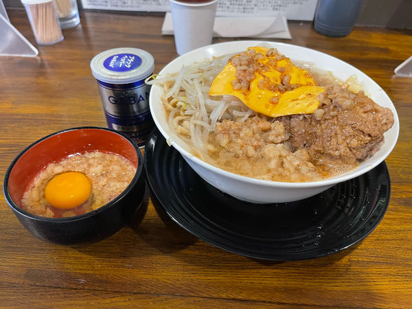 「ラーメン＋アブタマ＋スライスチーズ」@道の途中の写真