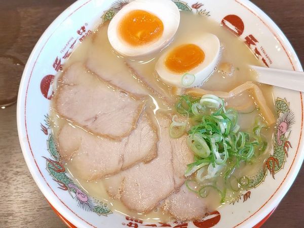 「味付煮卵チャーシューメン（屋台の味）」@天下一品 青物横丁店の写真